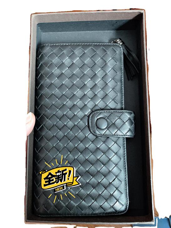 BV女士钱包手包真皮全新无瑕疵超多卡位大容...