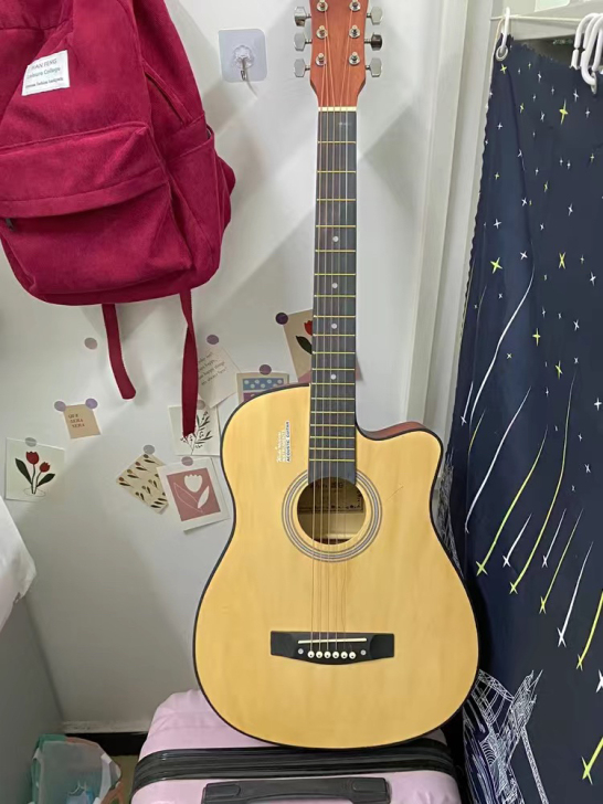 【清仓处理】吉他初学者41寸民谣38寸木吉...