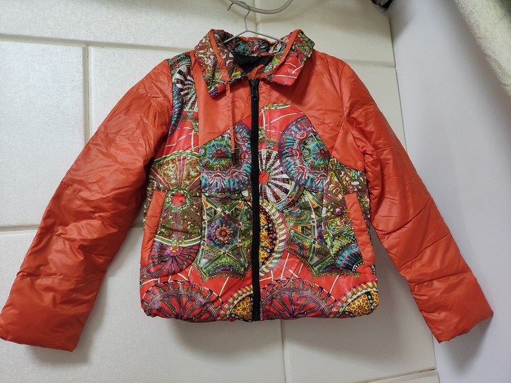 鸭鸭女式带帽短款羽绒服，九成新，就穿了几次...