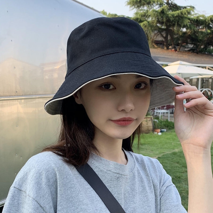 特价转让,出售网红黑色渔夫帽女夏季韩版百搭...