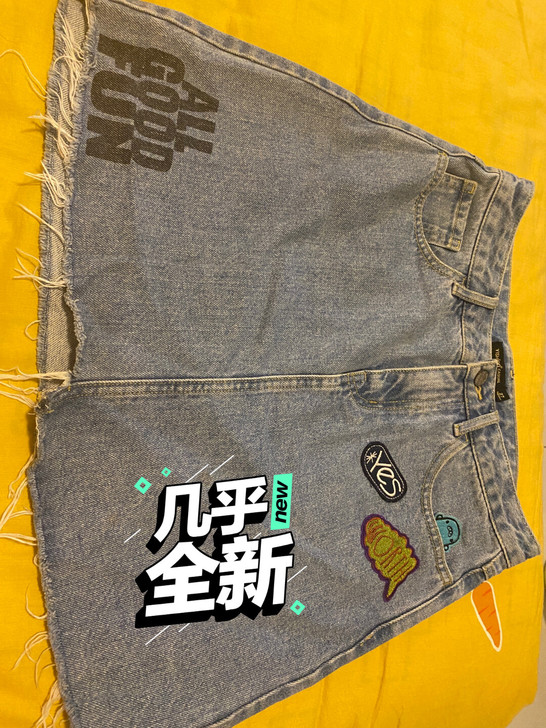 牛仔短裙,以纯27码,质量做工都是蛮好的,...