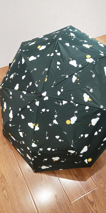 黑胶防晒8骨雨伞，买多了，卖一个，墨绿色，...