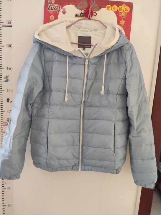 森马Semir女式轻薄羽绒服 天蓝色 运动衣
