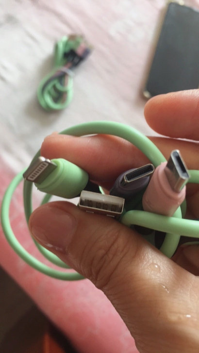 包邮数据线快充5 A三合一数据线一拖三充电...