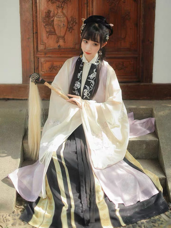 【十三余小豆蔻儿】[玄都观]立领对襟长衫百...