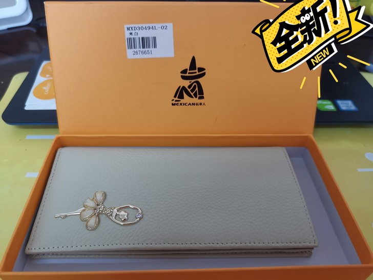 包邮全新稻草人女士长款钱包