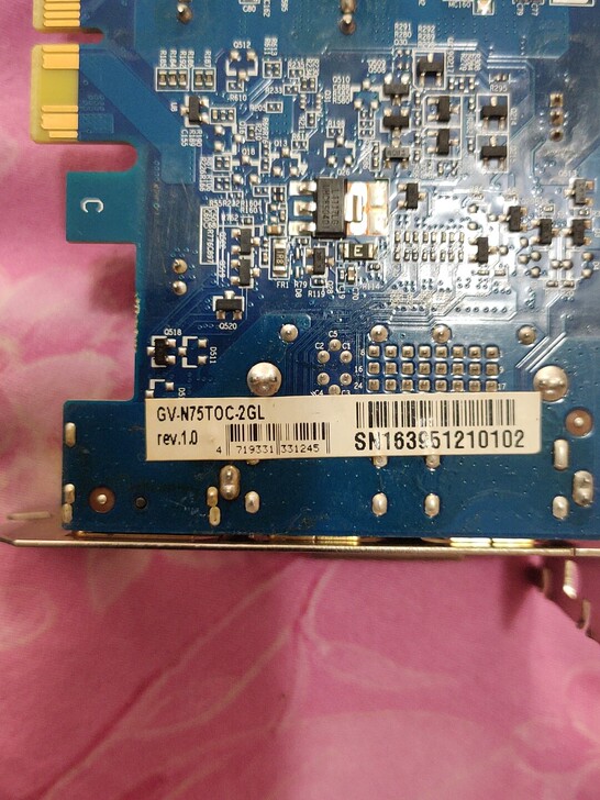 电脑拆机显卡技嘉GV一N75TOC一2GL...