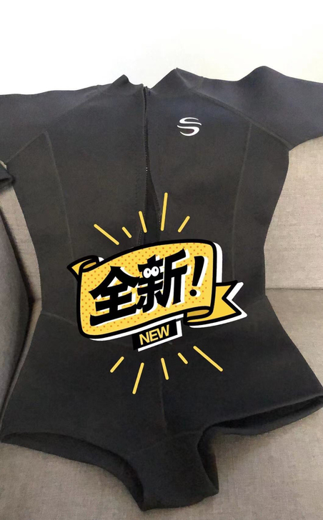 潜水服正品女款连体潜水服长袖泳衣薄款水母衣...