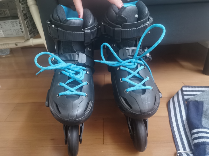 迪卡侬整套轮滑鞋MF500，闲置转让