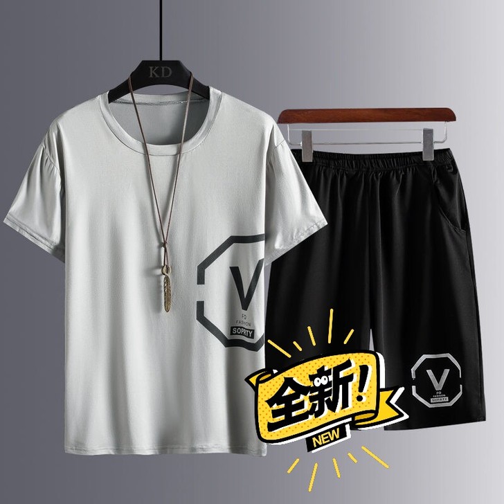 【运动套装15元一套】T恤套装夏季新款男士...