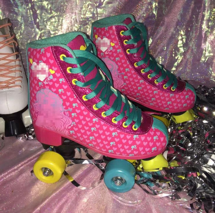 复古摩登Disco趴 美国双排轮霹雳撞色旱...