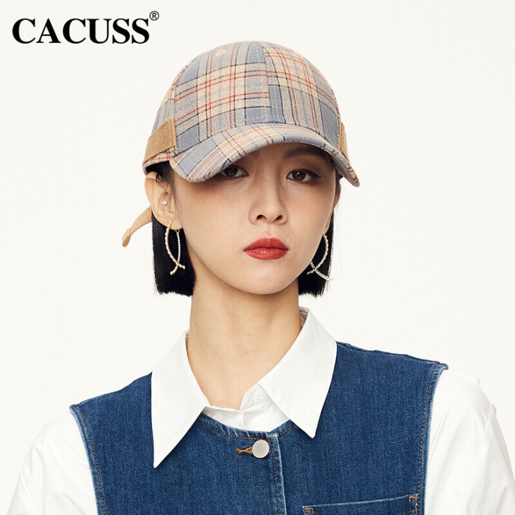 Cacuss棒球帽女小香风帽子鸭舌帽户外休...