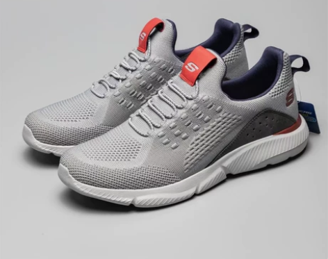 Sk斯凯家男士橡筋带一脚蹬懒人鞋透气网布运...