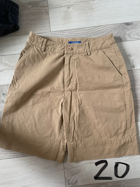 夏季牛仔黑白高腰工装短裤