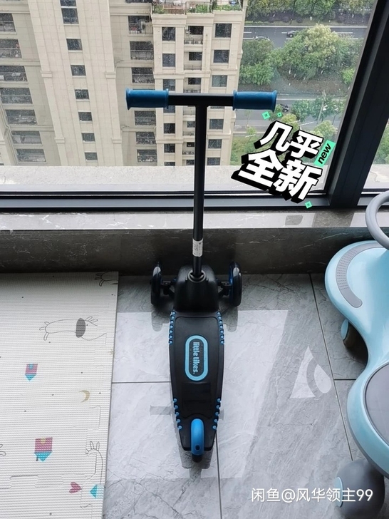 小泰克滑板车,9新,宝宝有好几个车,这个闲...