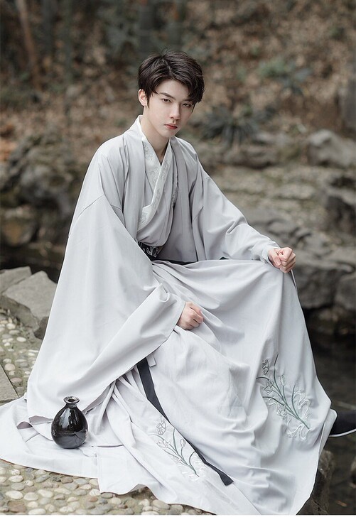 汉服男士古装中国风仙气三件套书生古风飘逸春...