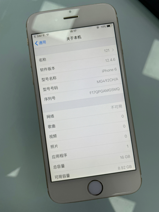 苹果6手机，国行16G，系统12.4.6 ...