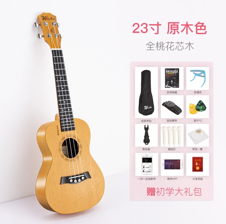 23寸初学者尤克里里，全新！全新！赠送自己...