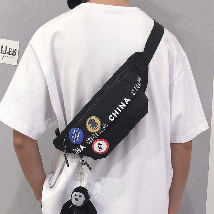 胸包，男士时尚单肩包