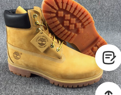 42皮鞋码，经典大黄靴全牛皮鞋，户外徒步休...