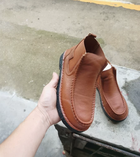 真皮妈妈鞋，骆驼头层牛皮，35码，好货不常...