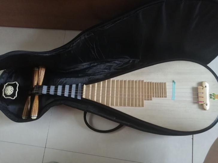 小朋友换新琴，这把琵琶闲置了。