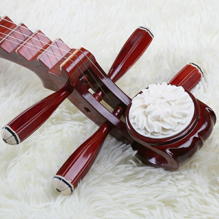 琵琶乐器初学者入门红花梨木成人琴送教材