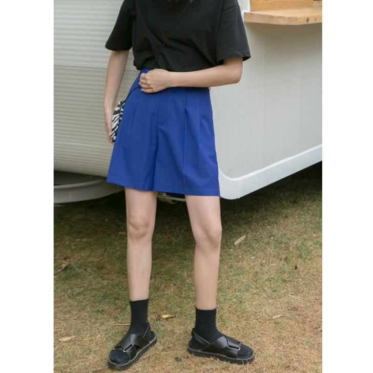 你好卡农 高腰休闲短裤女2020春夏新款韩...