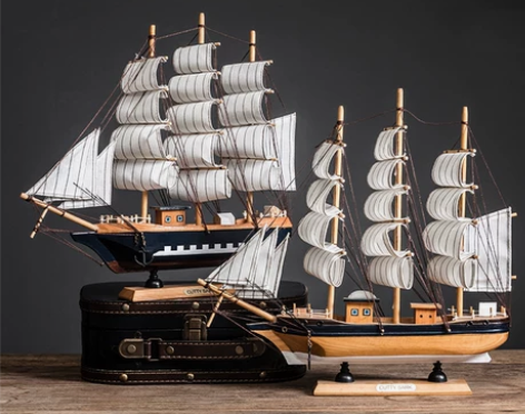 创意家居客厅酒柜电视柜装饰摆设工艺品一帆风...