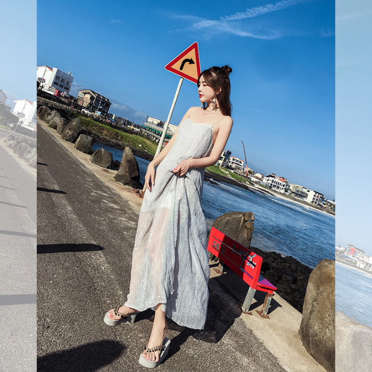 沙滩裙女2020新款三亚超仙巴厘岛海滩海边...