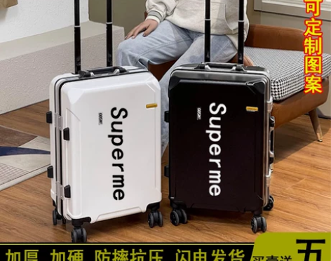 拉杆箱 拉杆箱箱子定制行李箱女20寸万向轮...