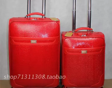 [转卖]喜结婚箱子红色婚庆箱皮箱拉杆行李箱...