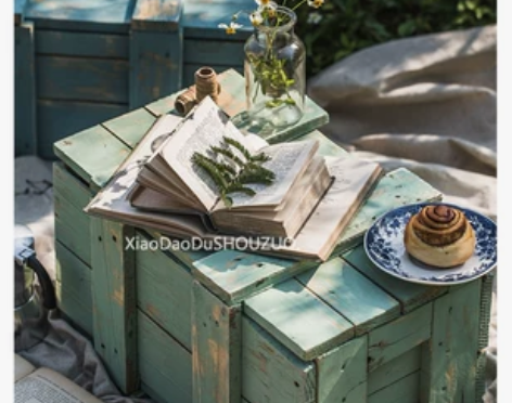 原创做旧复古木箱子陈列箱子老木箱白色木箱婚...