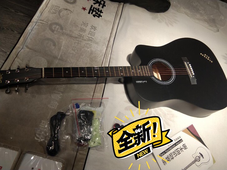 【琴行原价卖800的吉他】单板吉他全新38...