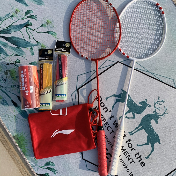 李宁 LI-NING初中级进阶全碳素羽毛球...