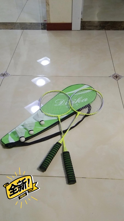 【闲置转售】全新羽毛球拍套装成人男女进攻耐...