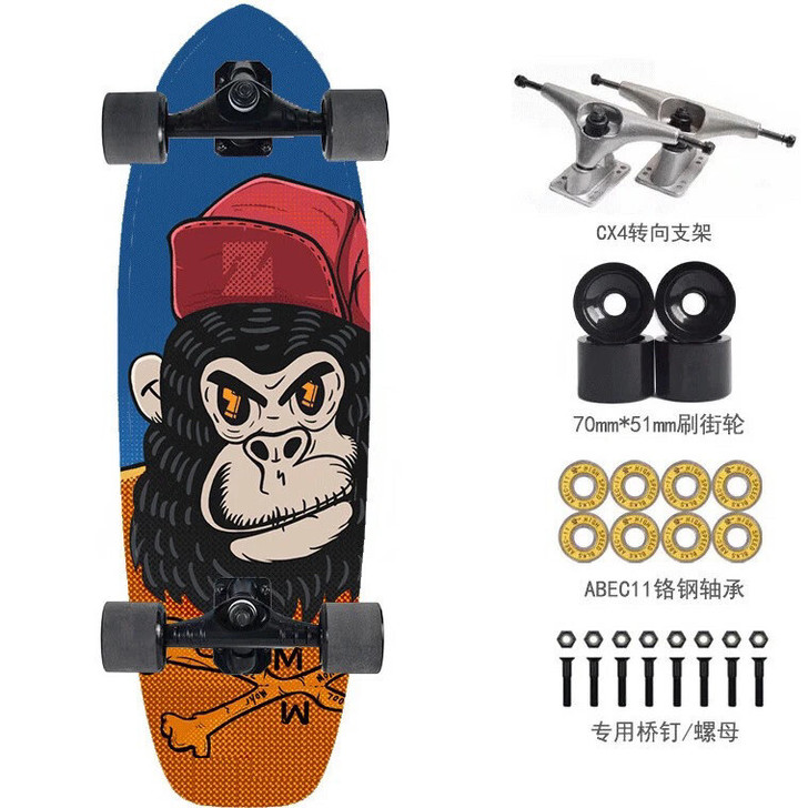 陆地冲浪滑板巡航刷街CX7CX4初学者滑雪...