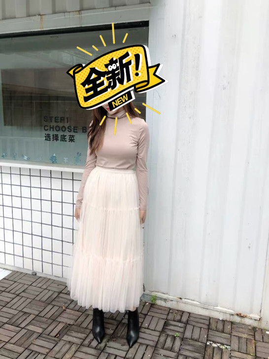 全新韩版重工多层次仙女蓬蓬大摆纱裙 m码