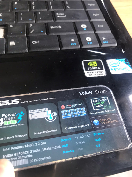 华硕X8A1笔记本整机 可以开机2g内存5...