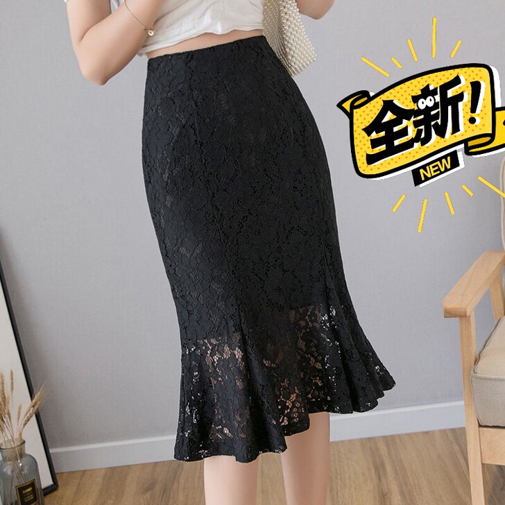 蕾丝鱼尾裙