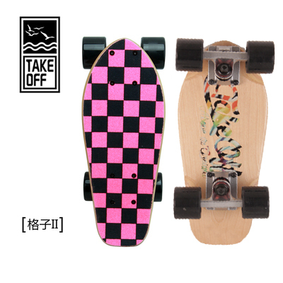 TAKEOFF男女生初学者刷街迷你板 四轮...