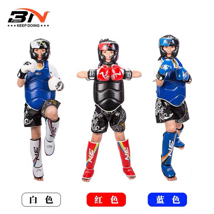 #运动装备#BN儿童拳击手套泰拳散打护齿护...