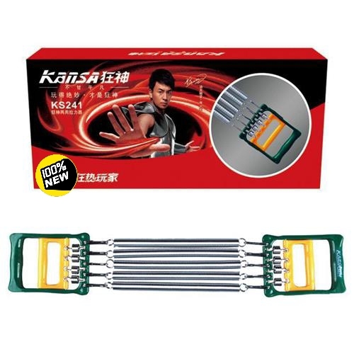 狂神握力拉力锻炼两用拉力器，弹簧拉力器，实...