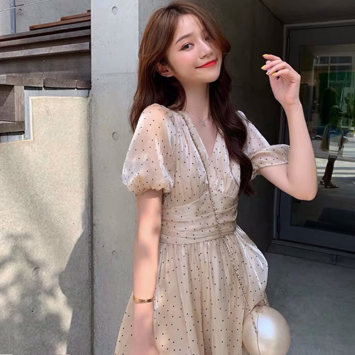 FAshi 法式甜美小个子裙子仙女森系温柔...
