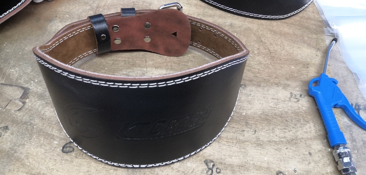 KCROSS牛皮健身腰带，黑色M码，总长1...