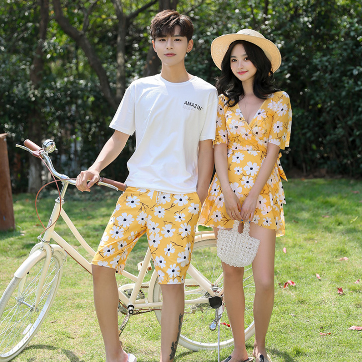 专柜 情侣装泳衣  女士一件  穿了一次