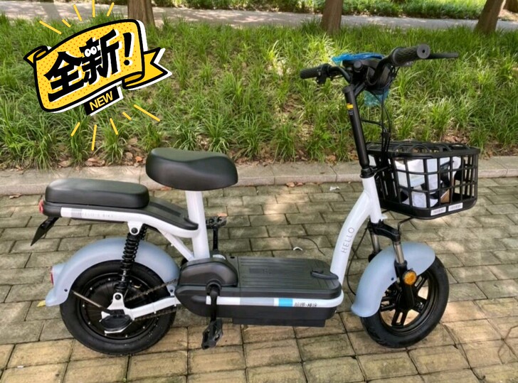 全新哈啰智能电动车48v12a锂电，刚到。...
