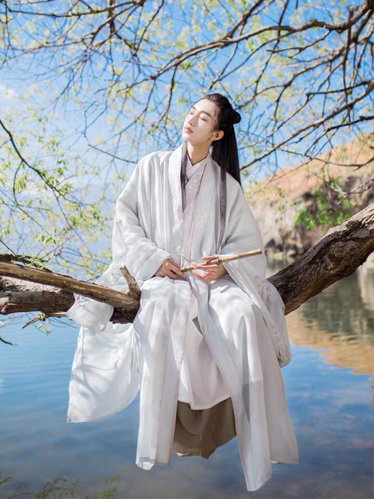 汉服出租 重回汉唐终南山租 男汉服宋制褙子...