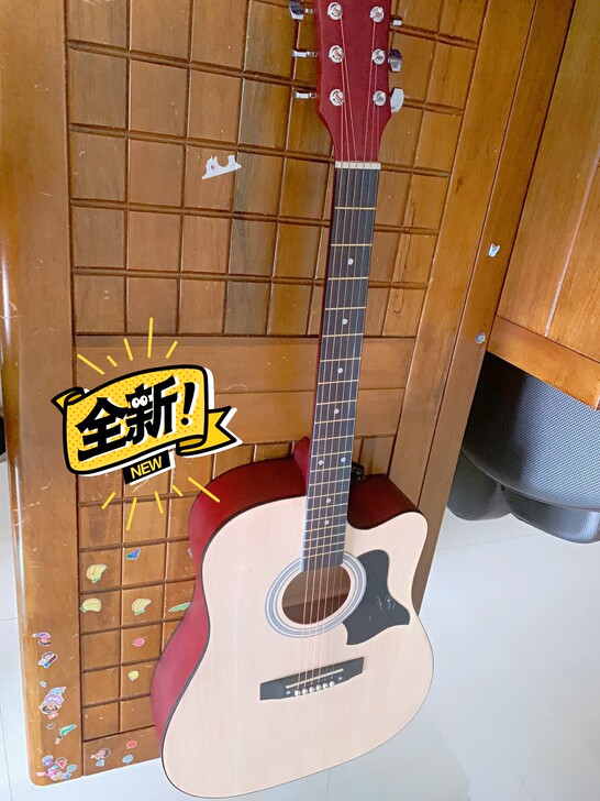 【某猫1200买的没用】单板吉他全新38寸...