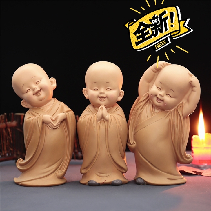 可爱小和尚汽车摆件车内饰品摇头车饰车载车上...